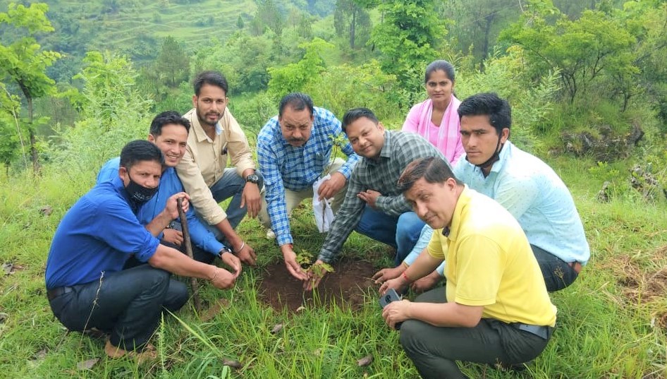 महाविद्यालय अगरोडा में श्रीदेव सुमन जी के नाम पर वाटिका तैयार करने का संकल्प