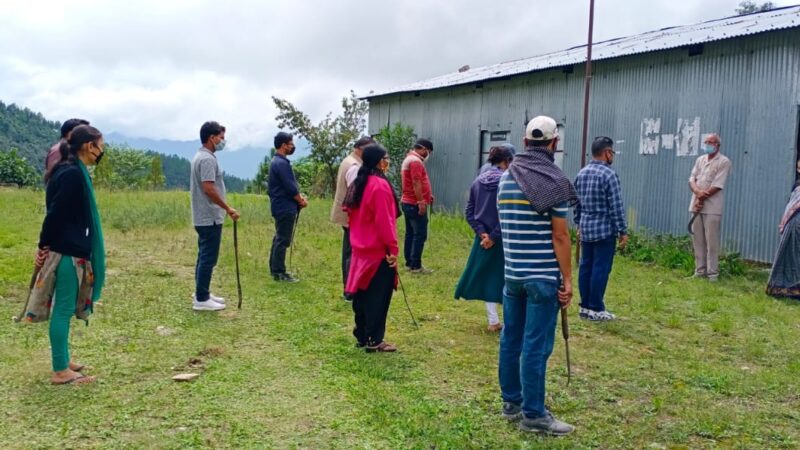 महाविद्यालय चन्द्रबदनी की राष्‍ट्रीय सेवा योजना ईकाई द्वारा सफाई अभियान