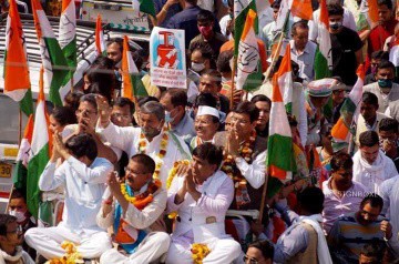 जन आक्रोश रैली के माध्यम से कांग्रेस ने भाजपा के खिलाफ छेड़ा आंदोलन