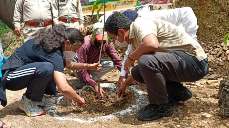 जनपद में धूमधाम से मनाया गया हरेला पर्व, डीएम ने सकलाना रेंज में किया वृक्षारोपण