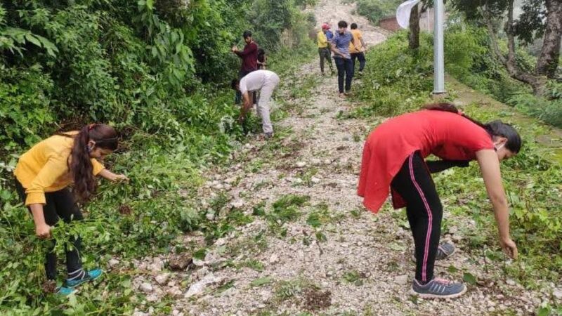 राजकीय महाविद्यालय नरेंद्र नगर में स्वच्छता पखवाड़ा कार्यक्रम का आयोजन