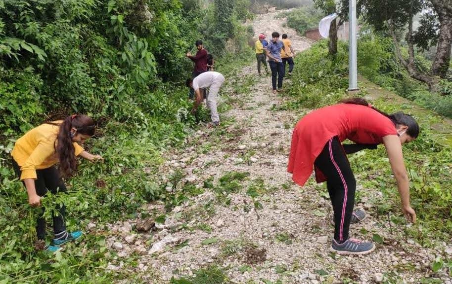 राजकीय महाविद्यालय नरेंद्र नगर में स्वच्छता पखवाड़ा कार्यक्रम का आयोजन