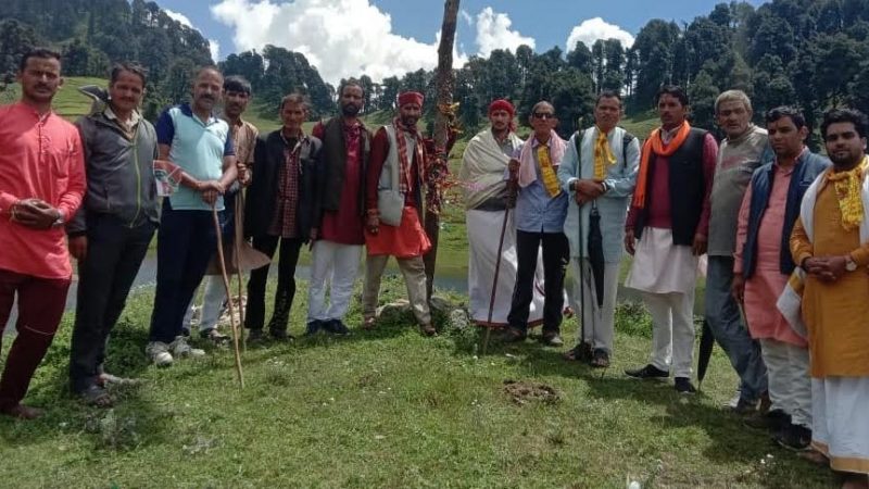 मासर ताल में अखंड रामायण पाठ, रुद्राभिषेक के अंतिम दिन भंडारे का आयोजन