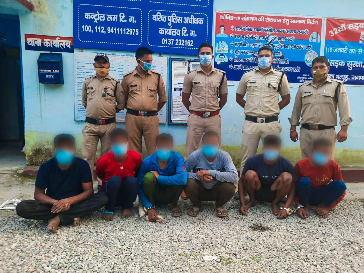 चोरी का प्रयास करने वाले 06 अभियुक्तों को टिहरी पुलिस ने किया गिरफ्तार