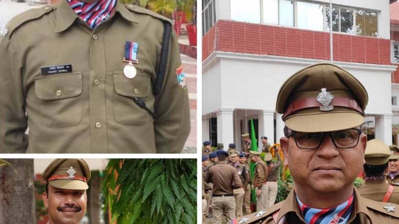 टिहरी पुलिस के 03 कार्मिकों को प्रदान किया गया “सराहनीय सेवा सम्मान चिन्ह”