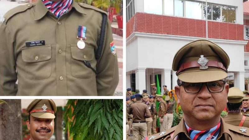 टिहरी पुलिस के 03 कार्मिकों को प्रदान किया गया “सराहनीय सेवा सम्मान चिन्ह”