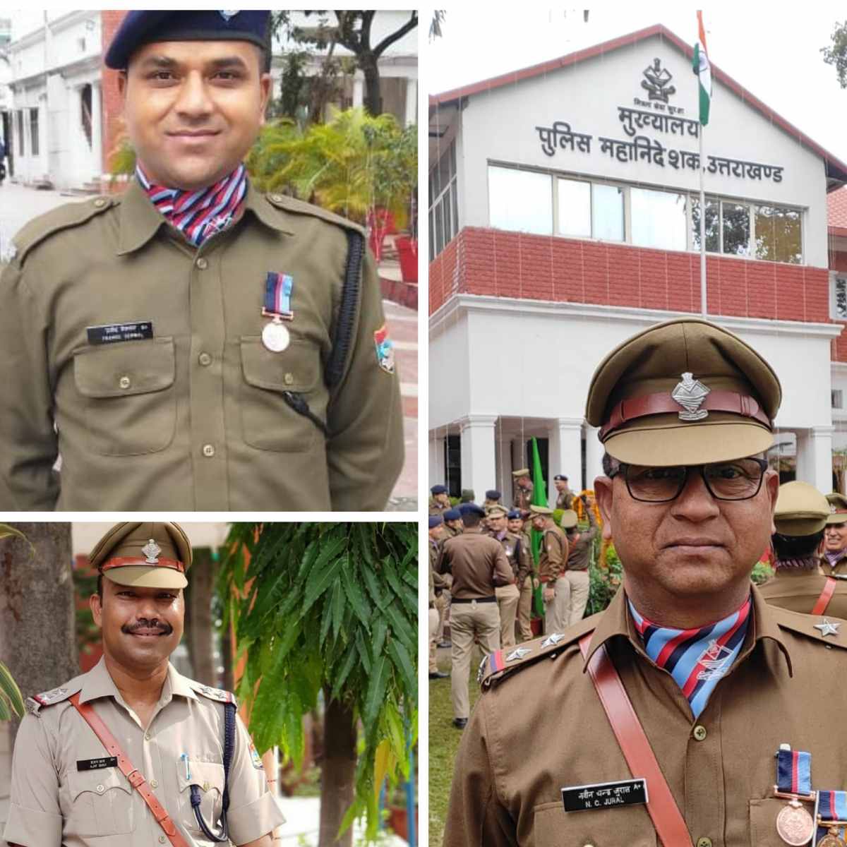 टिहरी पुलिस के 03 कार्मिकों को प्रदान किया गया “सराहनीय सेवा सम्मान चिन्ह”