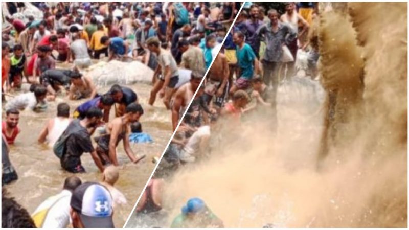 पौराणिक मौण मेले में उमड़ी भीड़, नदी में 4-5 किमी तक मछलियों को पकड़ते रहे ग्रामीण