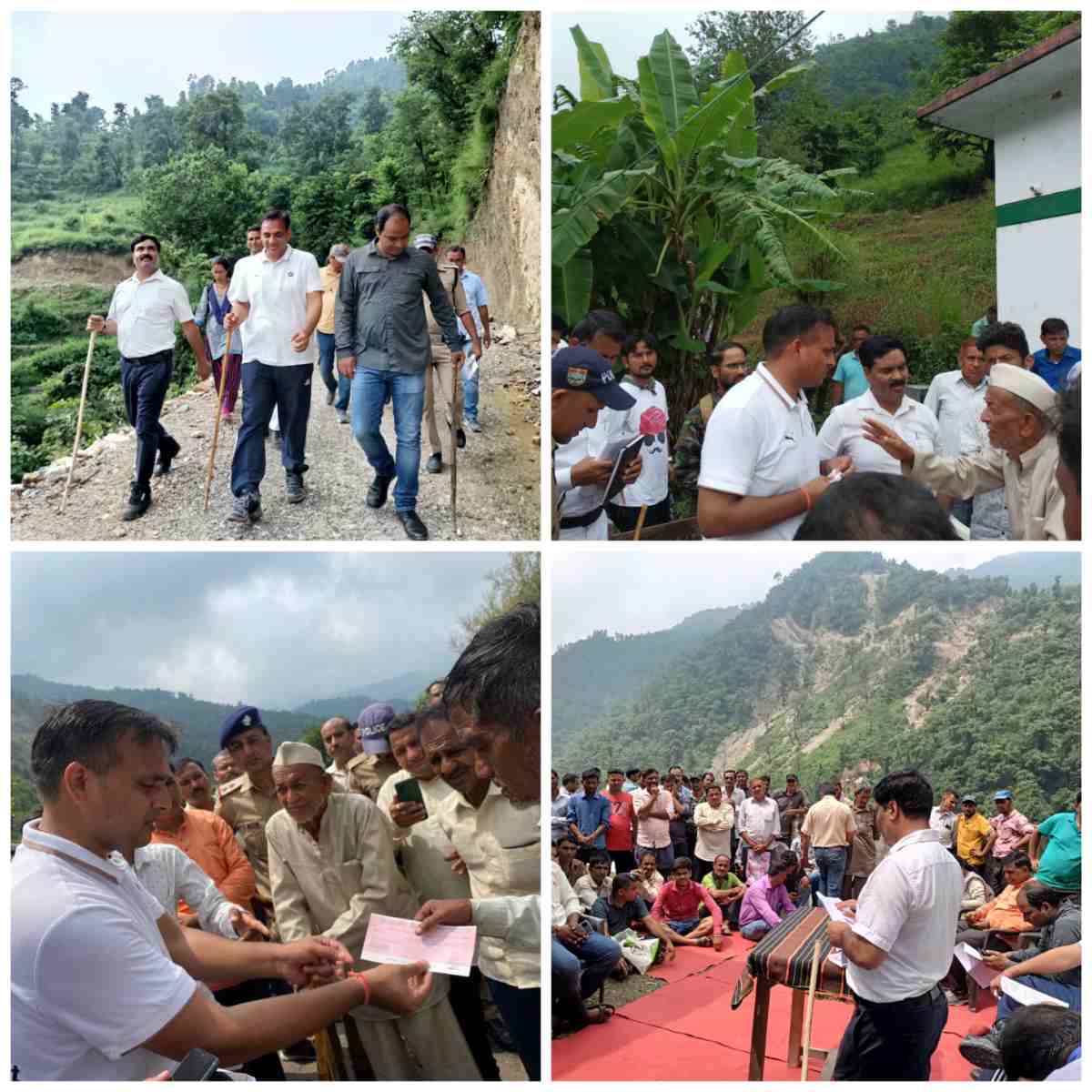 डीएम डॉ सौरभ गहरवार ने टीम के साथ आपदा प्रभावित गांवों का किया दौरा, मौके पर अधिकारियों को दिए दिशा निर्देश