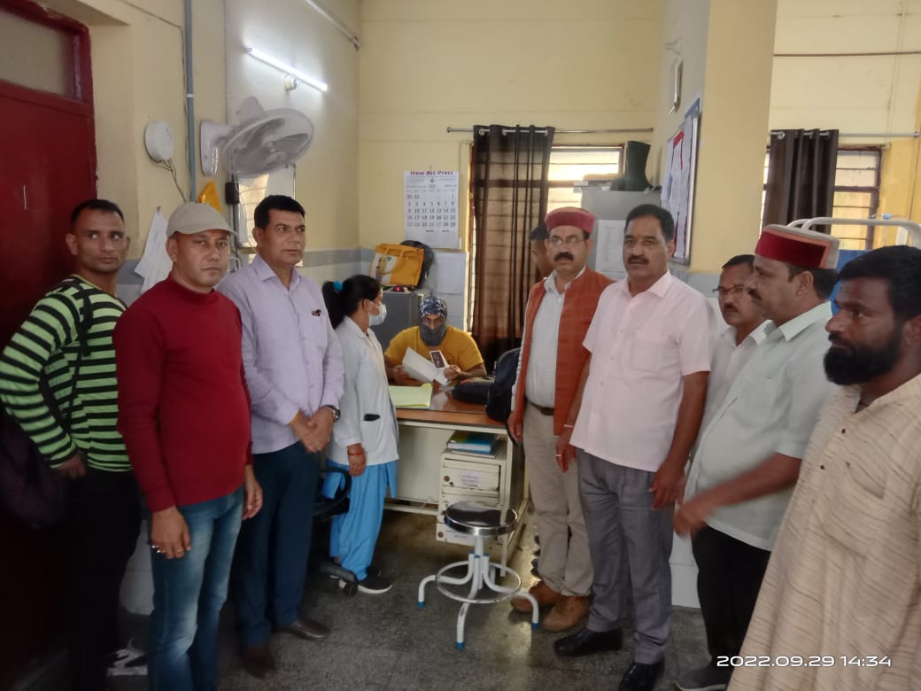 सेवा पखवाड़े के तहत आयोजित स्वास्थ्य शिविर में की निशुल्क जांच