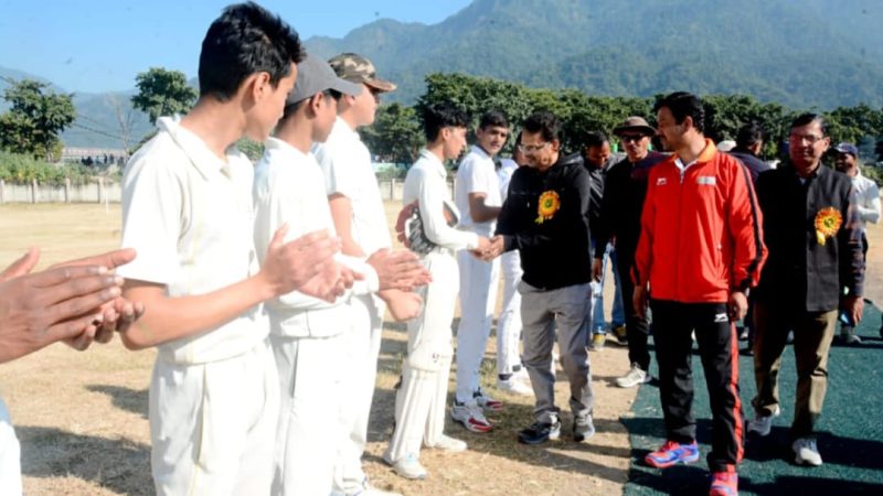 अन्डर-17 बालक वर्ग राज्य स्तरीय क्रिकेट प्रतियागिता का शुभारंभ