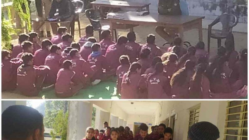एन एन एस शिविर के छात्रों को दी कानून जानकारी:  उत्सुकता जीवन में ज्ञान बढ़ाता है – कृष्ण नारायण गोस्वामी