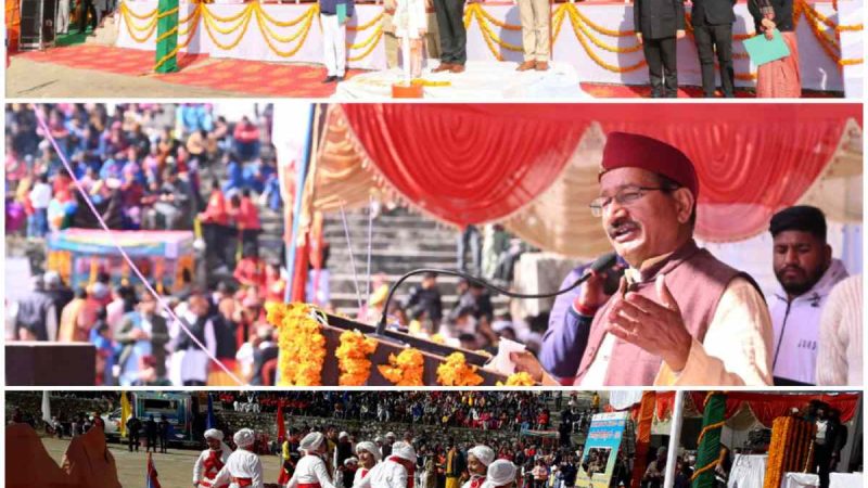 टिहरी जिले में हर्षोल्लास से मनाया गया गणतंत्र दिवस
