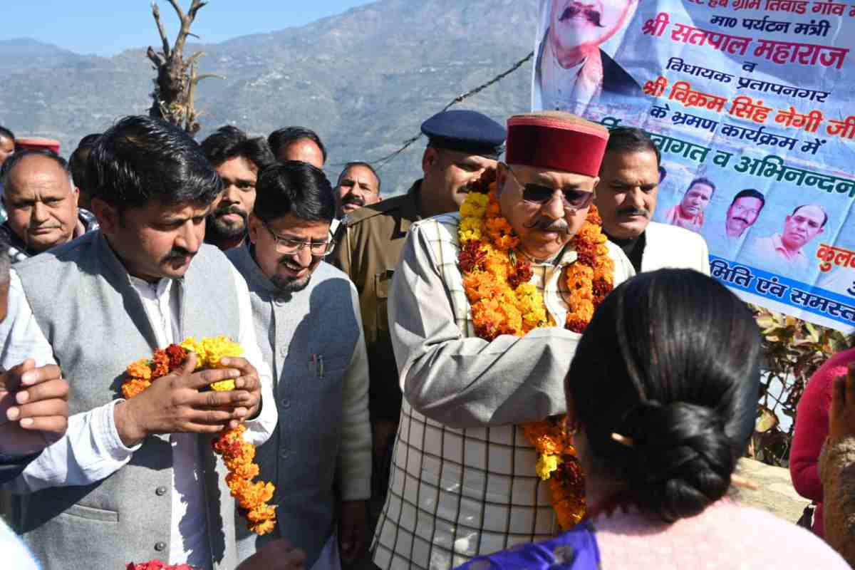 तिवाड गांव पर्यटन ग्राम घोषित-सतपाल महाराज