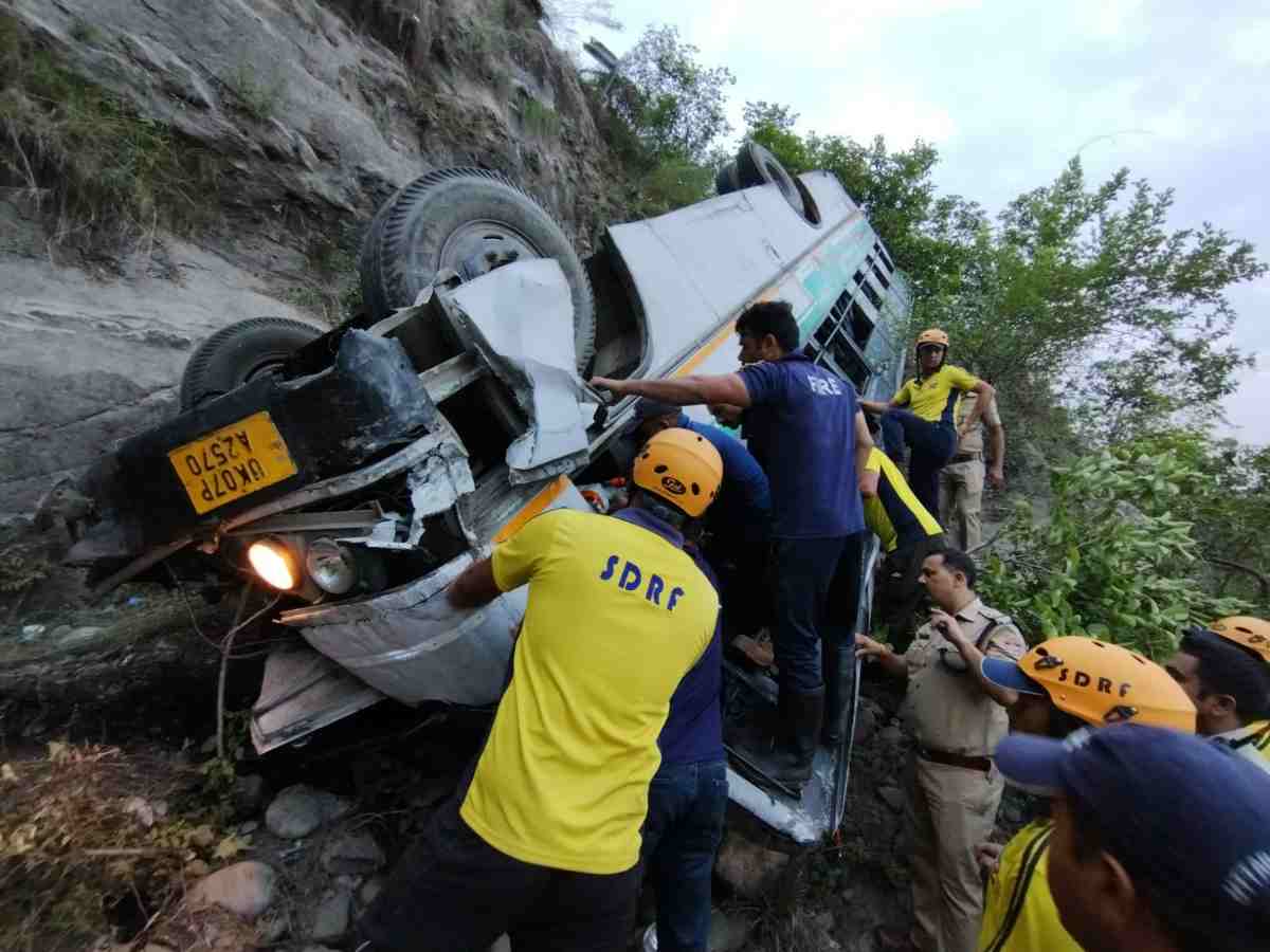 हरिद्वार में हुई बस दुर्घटना