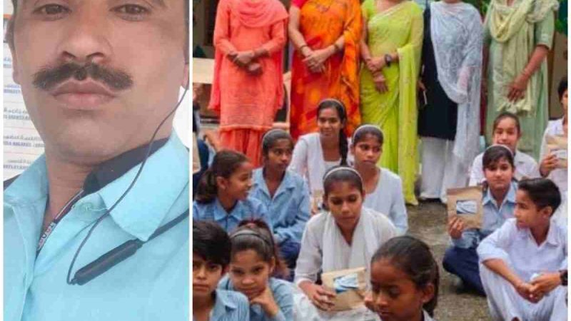 अखिल भारतीय मानव कल्याण ट्रस्ट ने बच्चियों में बांटे निशुल्क सेनेटरी नैपकिन