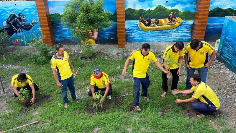 हरेला पर्व पर एस डी आर एफ ढालवाला टीम ने किया  वृक्षारोपण