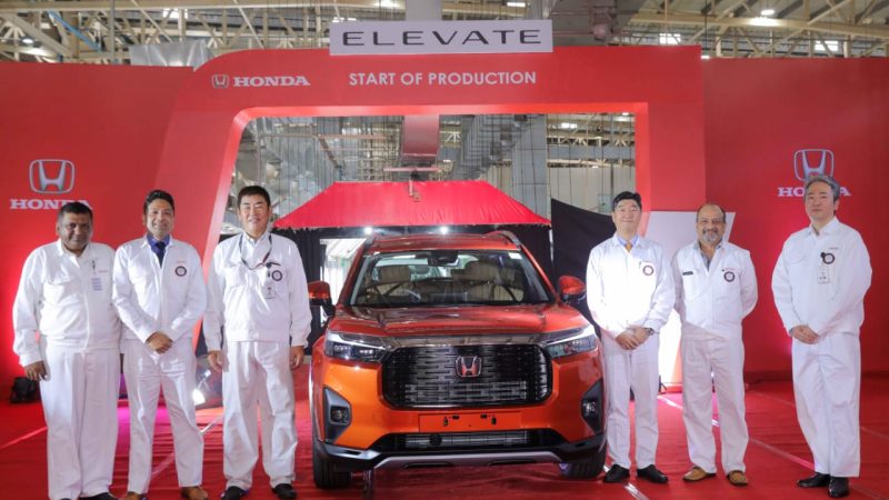 होंडा कार्स इंडिया ने अपनी मिड-साइज एसयूवी होंडा एलिवेट का उत्‍पादन शुरू किया