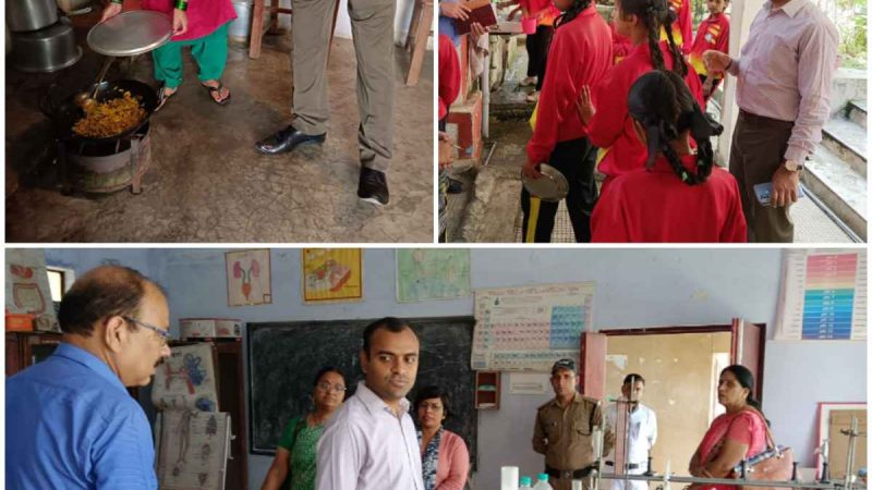 डीएम मयूर दीक्षित ने विद्यालयों का स्थलीय निरीक्षण कर विभिन्न व्यवस्थाओं का लिया जायजा