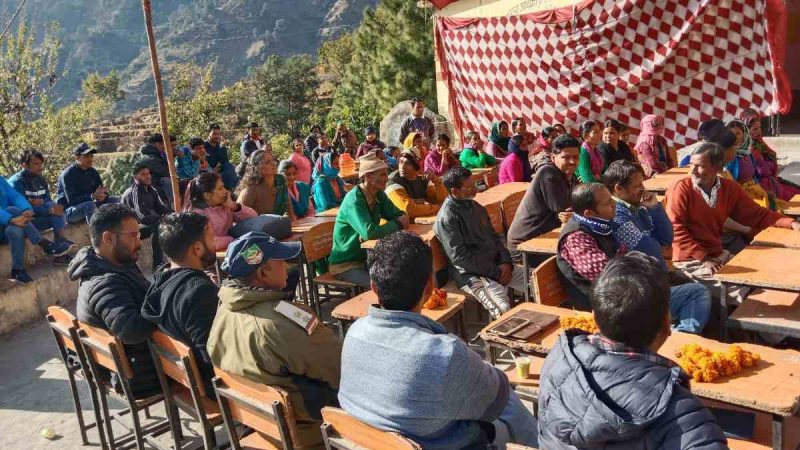 सरकार जनता के द्वार कार्यक्रम के अंतर्गत ग्राम बेल्डोगी में लगाया शिविर