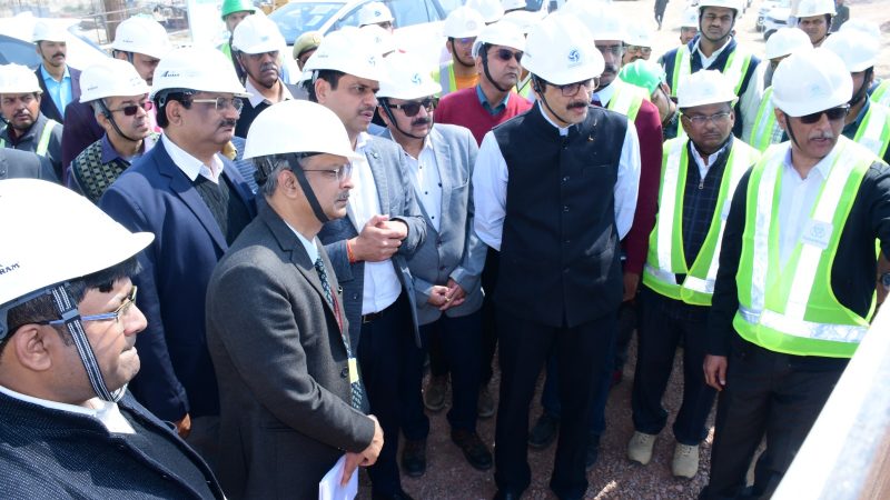 श्री पंकज अग्रवाल, सचिव, विद्युत मंत्रालय, भारत सरकार ने 1320 मेगावाट के खुर्जा एसटीपीपी के निर्माण कार्य में हो रही प्रगति के लिए टीएचडीसी की सराहना की