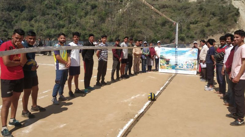 गंगा स्वच्छता पखवाड़ा के तहत वॉलीबॉल प्रतियोगिता का आयोजन