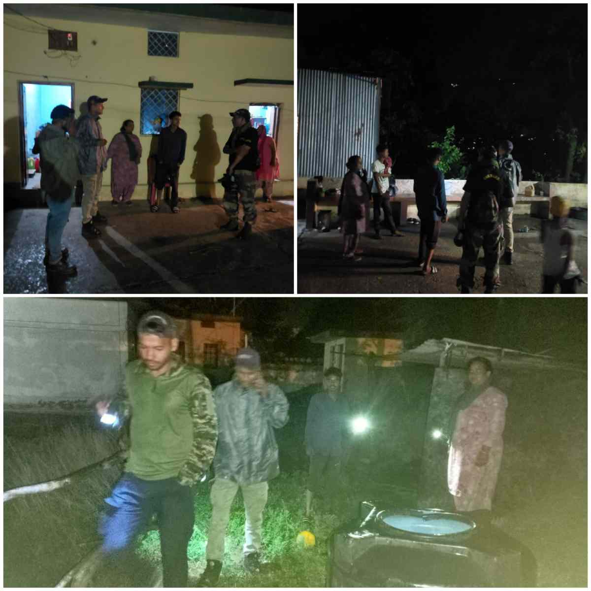 गुलदार की सूचना पर कीर्तिनगर रेंज में वन विभाग ने की रात्रि गश्त
