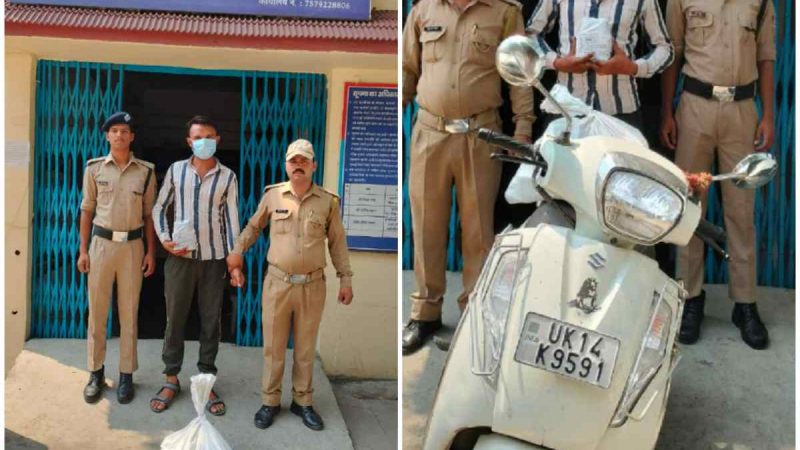 54 पव्वे अंग्रेजी शराब के साथ एक गिरफ्तार