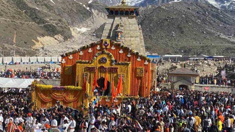 केदारनाथ धाम में श्रद्धालुओं की संख्या में रिकॉर्ड वृद्धि