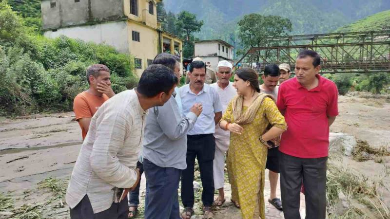 बालगंगा तहसील क्षेत्र में बाढ़ से क्षति:अधिकारियों ने किया आपदा सर्वेक्षण, कल डीएम करेंगे दौरा