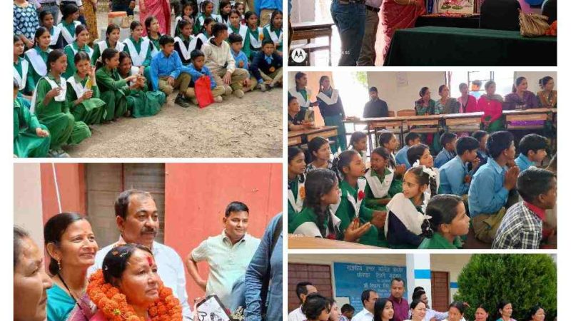 सहायक अध्यापिका श्रीमती आनंदी पंवार को सेवानिवृति पर दी भावभीनी विदाई