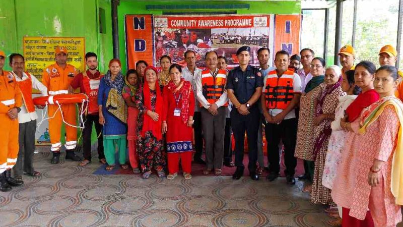 डोईवाला के बागी भोगपुर पंचायत में आपदा प्रबंधन जागरूकता कार्यक्रम आयोजित
