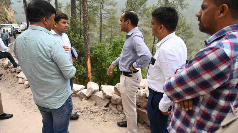 डीएम ने किया सकलाना क्षेत्र में चल रही विभिन्न योजनाओं/ विकास कार्यो का स्थलीय निरीक्षण