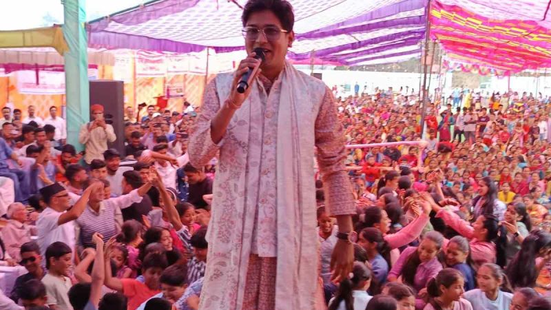 गजा घंटाकर्ण महोत्सव में सौरभ मैठाणी के गीतों ने मचाया धमाल