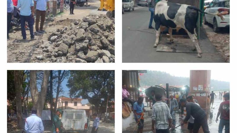 ऋषिकेश नगर निगम की सक्रिय पहल: स्वच्छता, सड़क सुरक्षा और बुनियादी ढांचे में सुधार को लेकर अभियान जारी