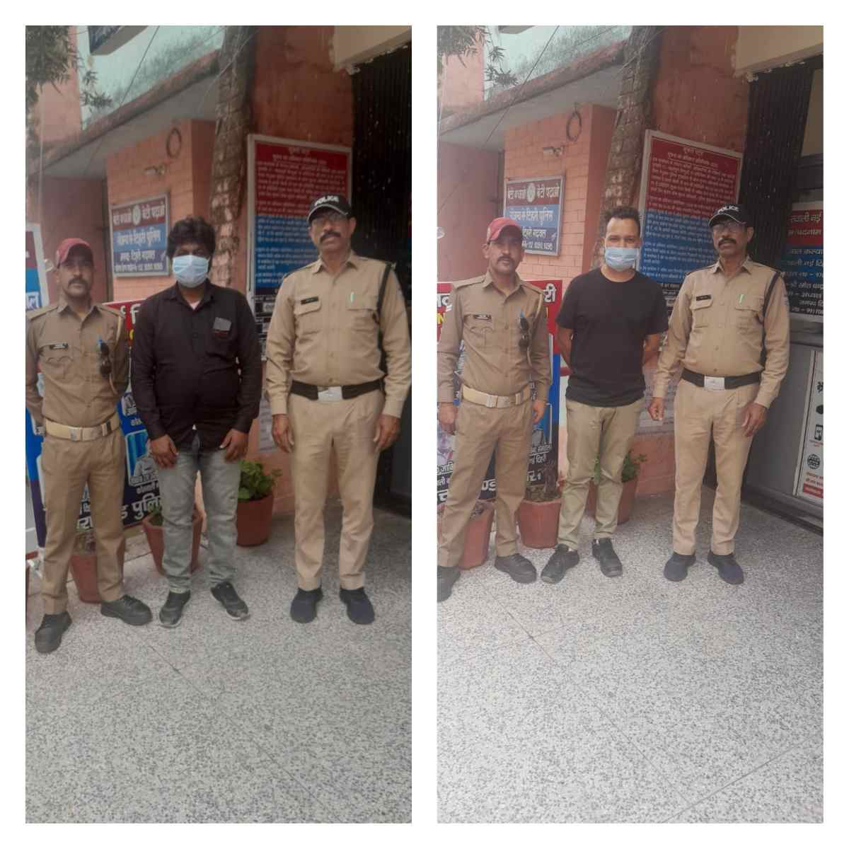 पुलिस ने दो वारंटियों को किया गिरफ्तार