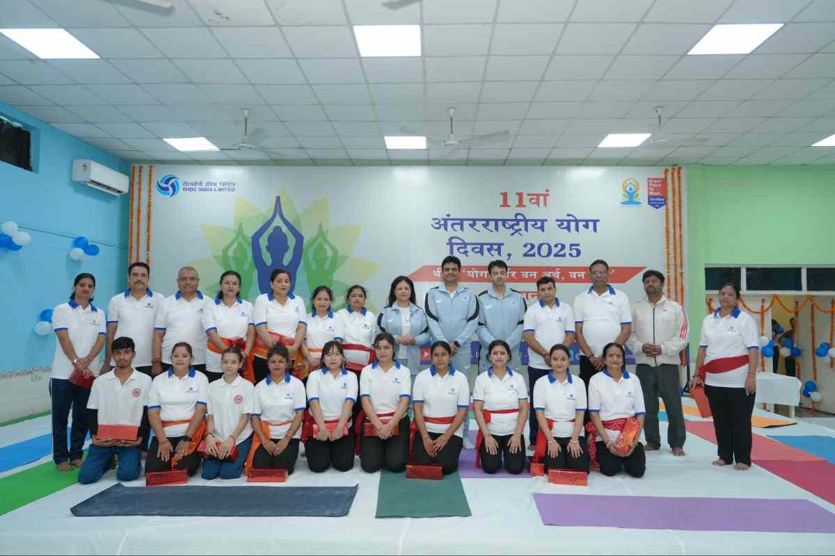 टीएचडीसी इंडिया लिमिटेड में उत्साहपूर्वक मनाया गया 11वां अंतर्राष्ट्रीय योग दिवस