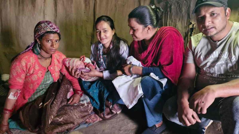 स्वास्थ्य विभाग ने निभाई ज़िम्मेदारी: दूरस्थ गांव गैवाली में कराया सुरक्षित गृह प्रसव