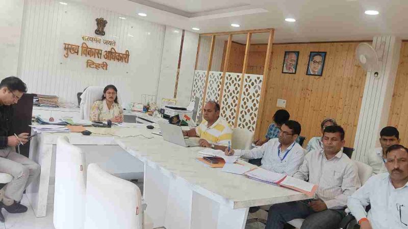 त्रिस्तरीय पंचायत चुनाव: मतदान व्यवस्थाओं को लेकर सीडीओ टिहरी ने ली वर्चुअल बैठक