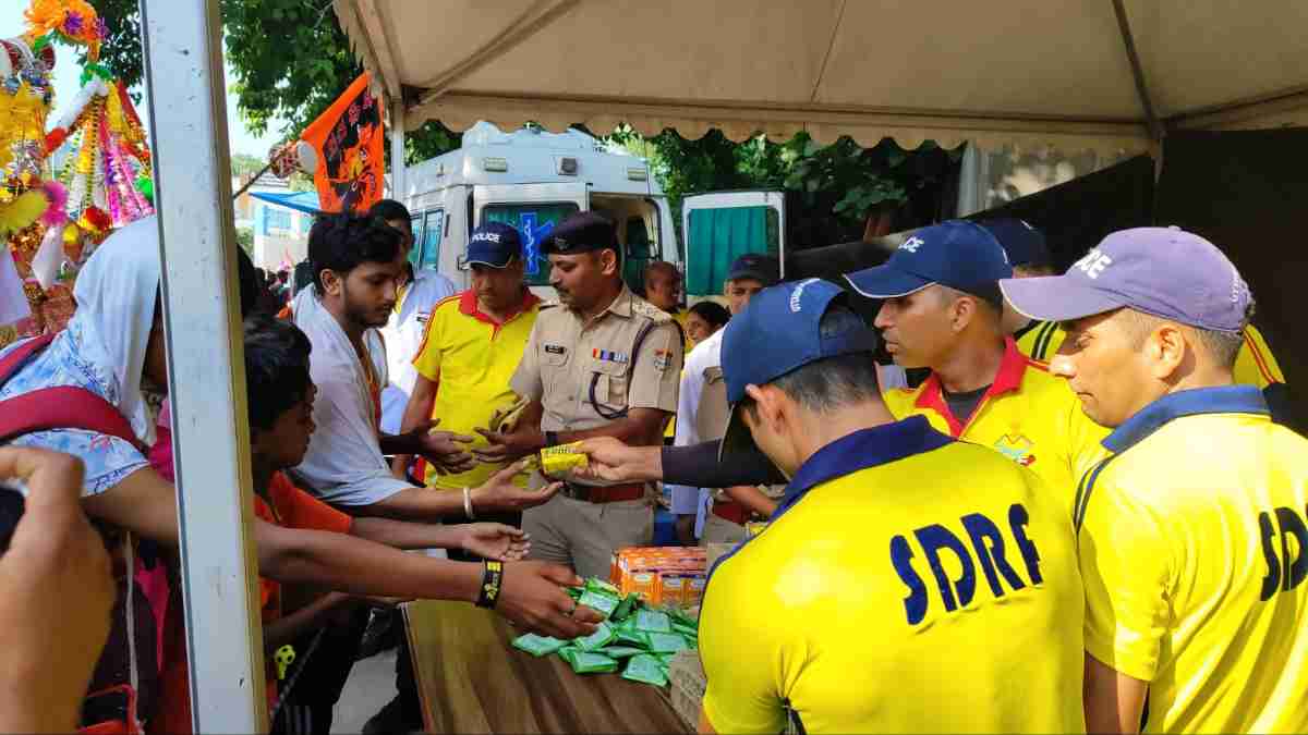 SDRF उत्तराखंड ने कांवड़ मेले में लगाया निशुल्क चिकित्सा शिविर