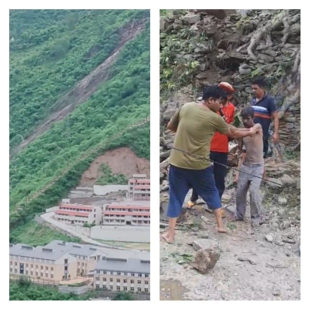 ब्रेकिंग न्यूज़ | देवप्रयाग में भूस्खलन का कहरवार्ड नंबर 4 में पहाड़ी टूटने से मकान ध्वस्त, बाल-बाल बचे पिता-पुत्र