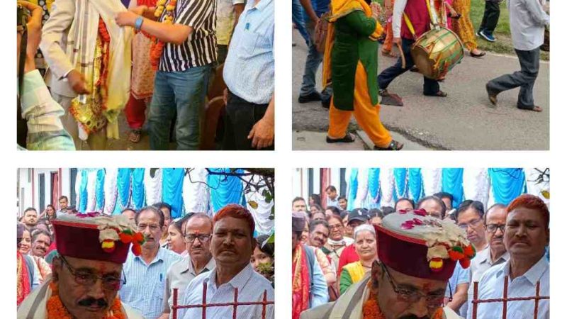 जिला चिकित्सालय बौराड़ी के कर्मठ कर्मचारी श्री मंगल लाल आर्य सेवानिवृत्त:  41 वर्षों से अधिक की सेवा के बाद दी भावभीनी विदाई