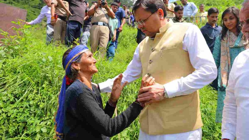 आपदा की घड़ी में मुख्यमंत्री धामी बने संबल, पीड़ितों को मिली राहत व आश्वासन