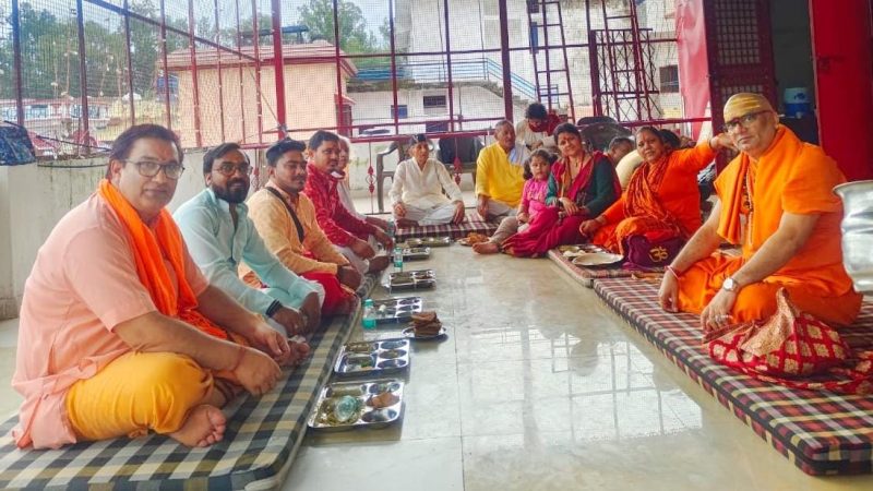 नवदुर्गा मंदिर क्लेमेनटाउन में हवन-पूजन और भंडारे के साथ शिव महापुराण कथा का समापन