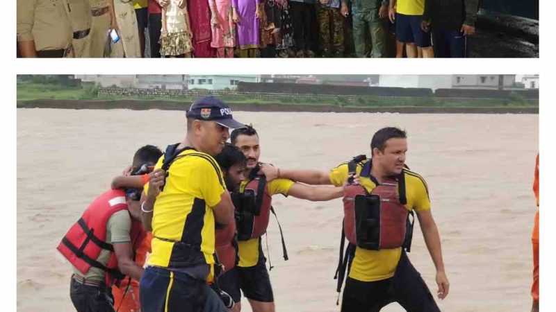 नीलकंठ में भटके 24 बच्चे, प्रेमनगर में SDRF ने 3 लोगों को नदी से बचाया
